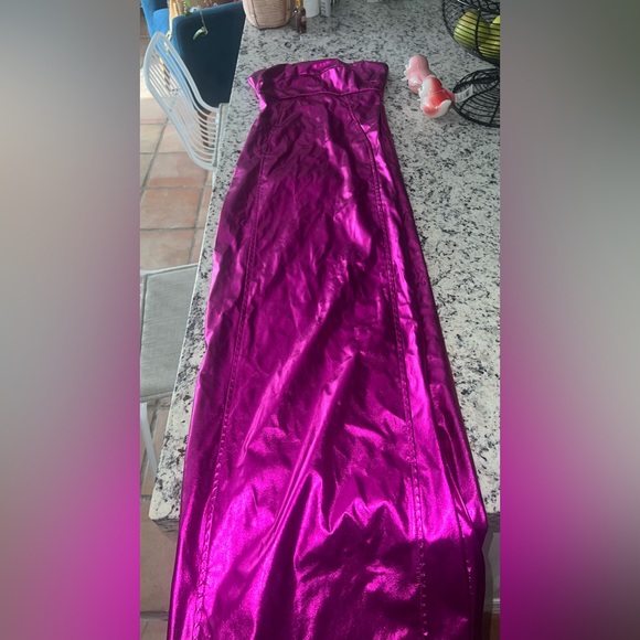 Pink metallic dress - Picture 6 of 10